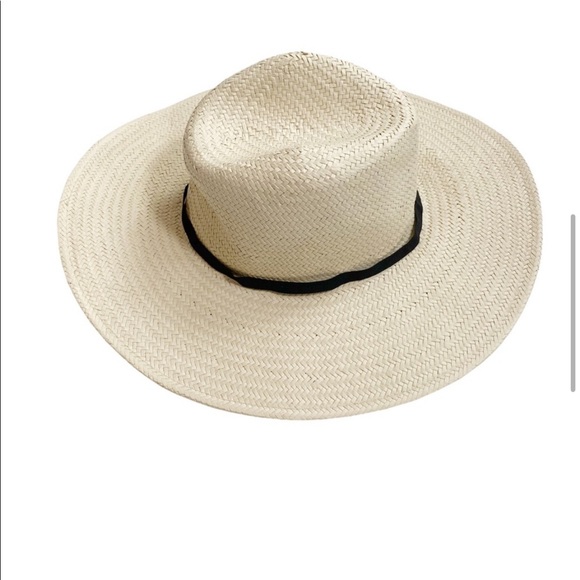 BRIXTON Ashley Unisex Fedora Wide Brim Straw Summer Hat Size OS in Natural - Picture 6 of 8
